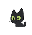びびり黒猫ミミの霊月パニック（個別スタンプ：2）