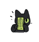 びびり黒猫ミミの霊月パニック（個別スタンプ：6）