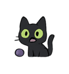 びびり黒猫ミミの霊月パニック（個別スタンプ：10）