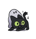 びびり黒猫ミミの霊月パニック（個別スタンプ：11）
