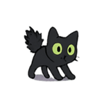 びびり黒猫ミミの霊月パニック（個別スタンプ：16）