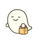 もちもちおばけの真夜中うろうろ（個別スタンプ：3）