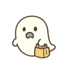 もちもちおばけの真夜中うろうろ（個別スタンプ：4）