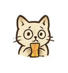 紙の猫バオ お盆のドタバタ帰還（個別スタンプ：4）