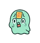 お札ペンギン 幽霊行進（個別スタンプ：18）