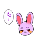 淡い紫ラビット2（個別スタンプ：2）