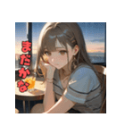ひみつの夜。先輩と乾杯（個別スタンプ：13）