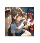 ひみつの夜。先輩と乾杯（個別スタンプ：32）