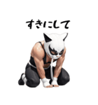 ニャッと決める！猫覆面レスラー（個別スタンプ：15）