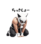 ニャッと決める！猫覆面レスラー（個別スタンプ：25）