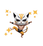 ニャッと決める！猫覆面レスラー（個別スタンプ：31）
