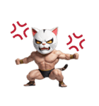 ニャッと決める！猫覆面レスラー（個別スタンプ：33）