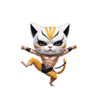 ニャッと決める！猫覆面レスラー（個別スタンプ：38）