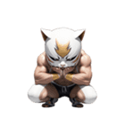 ニャッと決める！猫覆面レスラー（個別スタンプ：39）