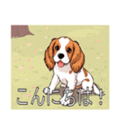 ブリタニースパニエルがいっぱい（個別スタンプ：2）