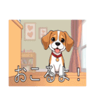 ビーグルがいっぱい（個別スタンプ：35）