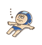 水球ボーイの日常（青）（個別スタンプ：4）