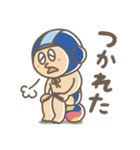 水球ボーイの日常（青）（個別スタンプ：8）