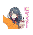 おしゃれJKの放課後カフェ活♡（個別スタンプ：4）