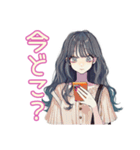 おしゃれJKの放課後カフェ活♡（個別スタンプ：13）
