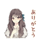 ふんわり大人女子★ネイルサロン（個別スタンプ：33）