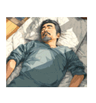 休日の中年男性スタンプ（個別スタンプ：7）