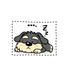 シュナウザーの日常.動くver♡（個別スタンプ：3）