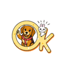 可愛いピーグル犬（個別スタンプ：2）