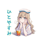 ふんわり女子の夏★やさしい日々（個別スタンプ：28）