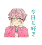ゆめかわ男子の恋人返信♡ふんわり（個別スタンプ：14）