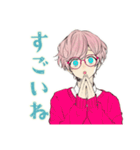 ゆめかわ男子の恋人返信♡ふんわり（個別スタンプ：16）