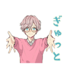 ゆめかわ男子の恋人返信♡ふんわり（個別スタンプ：24）