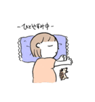 女の子と小さな動物たち（個別スタンプ：8）