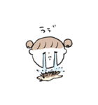 女の子と小さな動物たち（個別スタンプ：14）