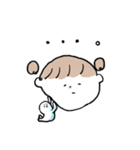女の子と小さな動物たち（個別スタンプ：18）