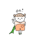 女の子と小さな動物たち（個別スタンプ：20）