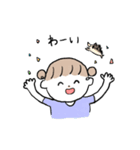 女の子と小さな動物たち（個別スタンプ：22）