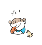 女の子と小さな動物たち（個別スタンプ：23）