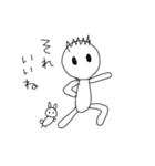 僕とウサギのう～（個別スタンプ：4）