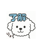 毎日使える☆もふもふワンちゃんスタンプ（個別スタンプ：1）