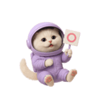 毎日使える！宇宙ねこ（個別スタンプ：21）
