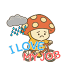 きのこ鬱モード (漢字) Ver2（個別スタンプ：3）