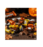 ハロウィン、甘いお菓子！（個別スタンプ：1）