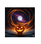 ハロウィン、魔法の夜（個別スタンプ：1）