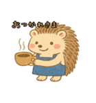 日常のゆるい動物×お仕事スタンプ（個別スタンプ：1）