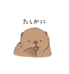 ふわふわチビーバー（個別スタンプ：27）