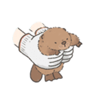 ふわふわチビーバー（個別スタンプ：35）