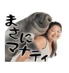 マナティーとポジティブデブの明るい返信（個別スタンプ：3）
