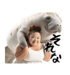 マナティーとポジティブデブの明るい返信（個別スタンプ：4）