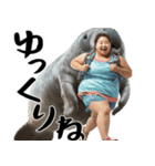 マナティーとポジティブデブの明るい返信（個別スタンプ：35）